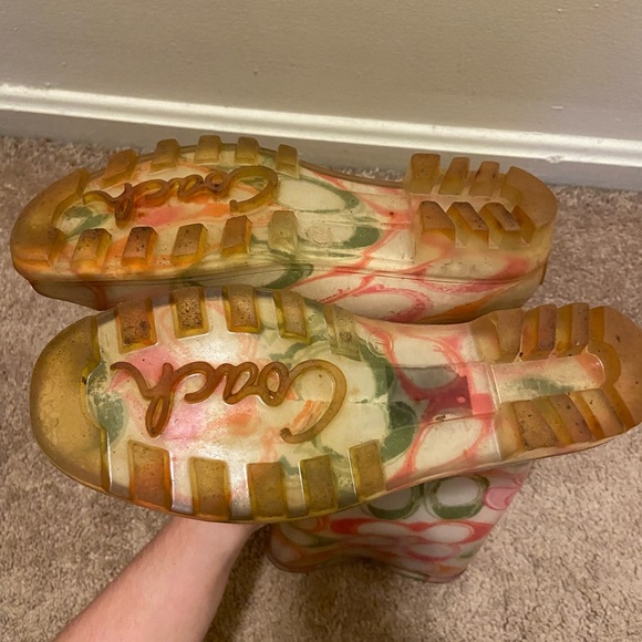 Coach Jelly multi color signature logo rain boots - Picture 3 of 6
